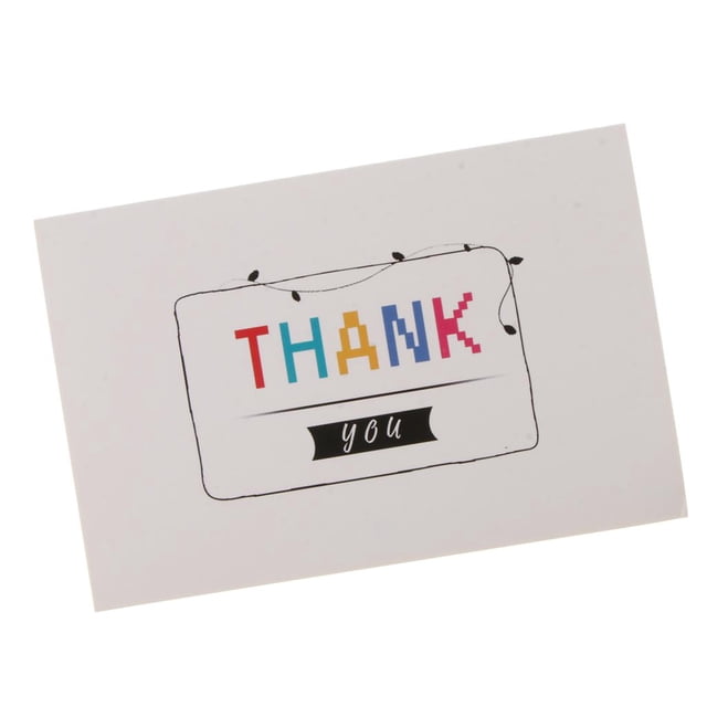 simhoa 24 Set Thank Card with Envelopes Greeting Invitation Card Favors E E