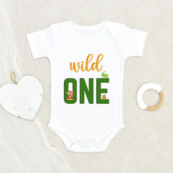 Animals Baby Clothes - Wildest One's Safari Baby Clothes - First Birthday Baby Clothes