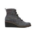 thumbnail image 2 of LifeStride Womens Zone Ankle Zipper Wedge Boots, 2 of 3