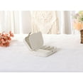 thumbnail image 5 of Unique Bargains Jewelry Box Small PU Leather Jewelry Organizer Case Storage Display Holder Gold Pink, 5 of 7