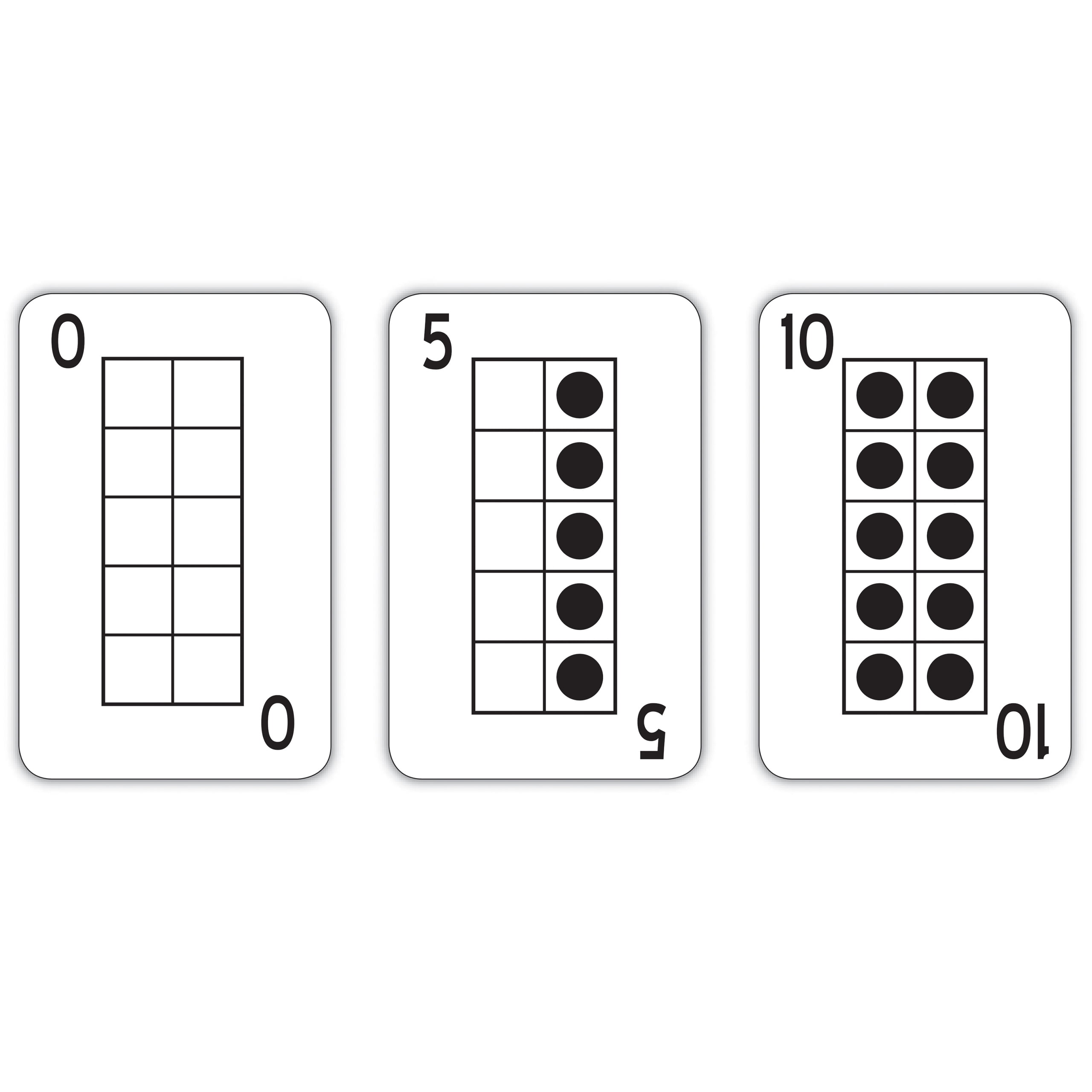 Learning Advantage Ten Frame Playing Cards - 46 Cards - Walmart.com