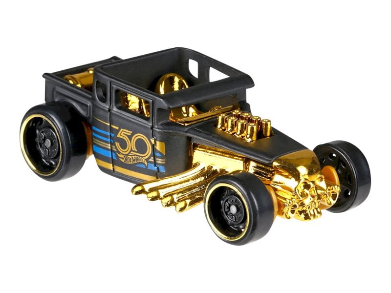 HOT WHEELS 2019 BLACK SATIN & GOLD SET OF 7 WITH CHASE