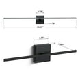 thumbnail image 3 of KAISITE Modern Bathroom Vanity Light 39 inch Dimmable Black Bathroom Light Fixtures for Bathroom Wall Sconce with 3500K Warm Light Bedroom, 3 of 9