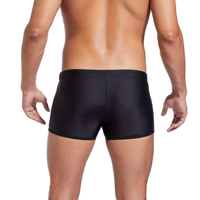 UTSJKR Men's Swim Trunks Low Rise Bulge Pouch Boxer Briefs Sexy