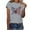 #1-Gray, variant on Patlollav Womens Casual Tops Sparkling Crystal Print Round Neck Short Sleeve Shirts