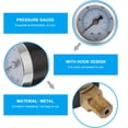 thumbnail image 3 of unbranded Medidor De Presión Compacto Con Dial Claro Y Rosca Npt 1/8 Pulgada Para Vehículos, 3 of 8