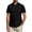 Black, variant on Men's Short Sleeve Dress Shirts Casual Button Down Shirt Regular Fit