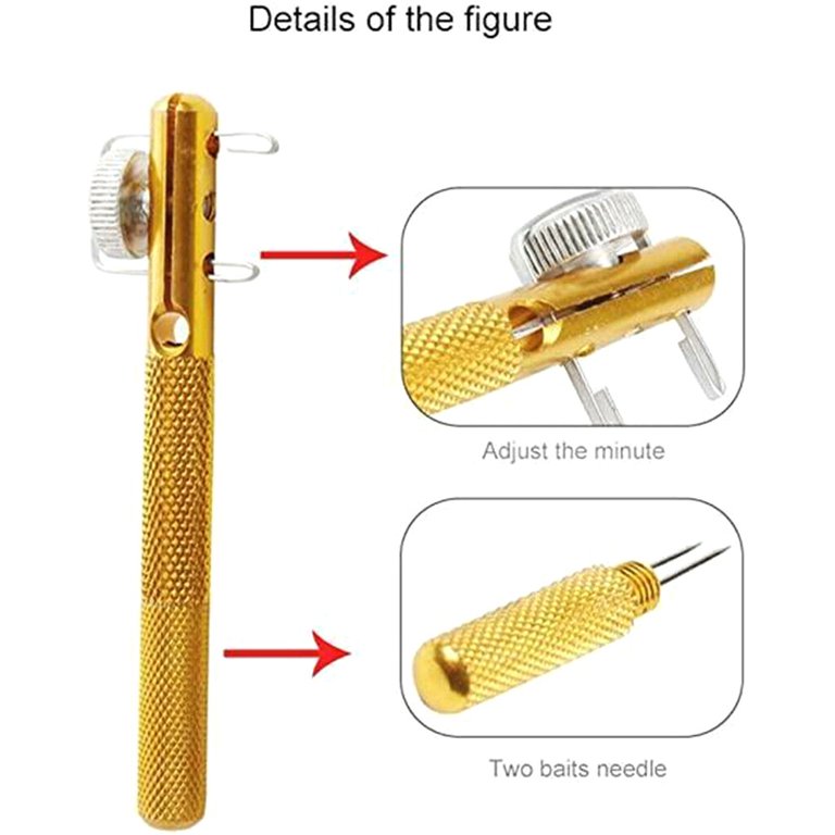 Lnkoo 3pcs Fast Fishing Knot Tying Tool, Practical Knot Line Tying Knotting Tool Manual Portable Fast Fishing Supplies Accessories, Size: 15, Gold