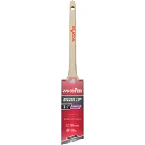 1-1/2" Wooster Brush Company 5224 Silver Tip CT Polyester Angle Sash Paint Brush