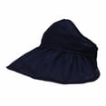thumbnail image 2 of WITHMOONS Floral Ladies Sun Visor Hat with Floppy Wide Brim SL9710 (Navy), 2 of 4