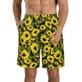 thumbnail image 1 of Fotbe Sunflowers In Vintage Trajes de Baño Estampados para Hombre, Shorts de Verano de Secado Rápido, Ropa de Playa, Bañadores-3X-Large, 1 of 6