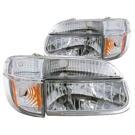 Headlight Set - Compatible with 1995 - 2001 Ford Explorer 1996 1997 1998 1999 2000
