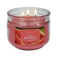 thumbnail image 6 of Mainstays 3-Wick Glass Jar Candle, Juicy Watermelon, Pink, 11.5 oz, 6 of 11