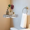 thumbnail image 2 of 1 Set of Bathroom Shower Corner Shelf Corner Storage Rack Toilet Wall Shelf, 2 of 9