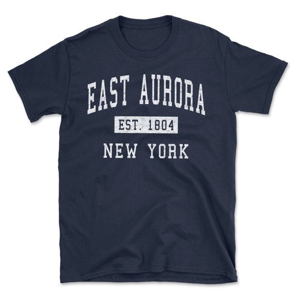 East Aurora New York Classic Established Men's Cotton T-Shirt