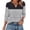 BlackA#0128C&03, variant on Puff Sleeve Tops Striped V Neck 3/4 Sleeve Womens Tops Color Block Summer Elbow Length Sleeve Womens Blouse