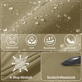 thumbnail image 4 of YUCOLEN Men's Fleece Lined Ski Snow Pants Water Resistant Winter Outdoor Pants with 4 Zip PocketsKhaki 34, 4 of 7
