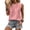Pink #008, variant on Cotton Linen Tank Tops for Women Side Button Loose Fit Tank Causal Sleeveless Summer Shirts Crew Neck Gauze Tee, XL