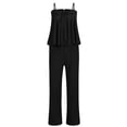 thumbnail image 2 of CHUMUD Women's 2 Piece Outfits Summer Bow Lace Up Ruffle Tube Top and Pants Sets Vacation Matching Loungewear Set Casual Going Out, 2 of 9