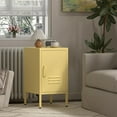 thumbnail image 6 of Storage Cabinet,Metal Nightstand with Adjustable Shelf,Small Metal Cabinet with Door,Morden Locker Cabinets for Home,School,Office,Bedroom,Yellow, 6 of 8
