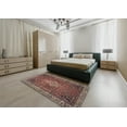 thumbnail image 4 of Ahgly Company Indoor Square Traditional Orange Salmon Pink Persian Area Rugs, 4' Square, 4 of 6