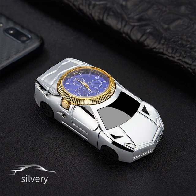 Teissuly Sports Car Metal Windproof Watch Lighter,Butane Torch Flame Refillable Butane Windproof Lighter For Outdoor, Camping, Gift (Butane Not Included) Teissuly WER202312131971