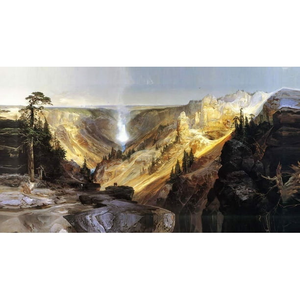 Grand Canyon Of The Yellowstone Canvas Or Fine Print Wall Art Walmart Com Walmart Com