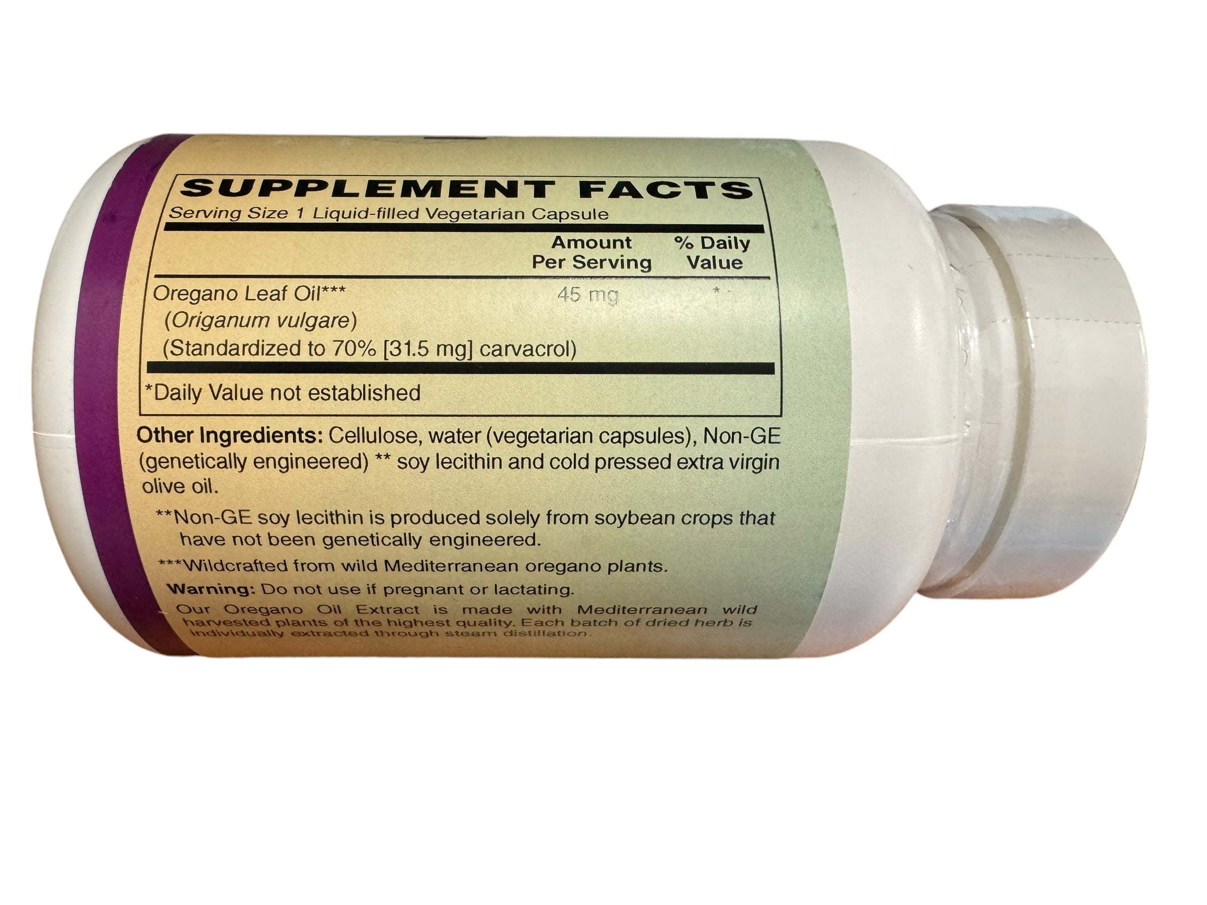 Harvest Moon Oregano Oil (Carvacrol) 120 Capsules
