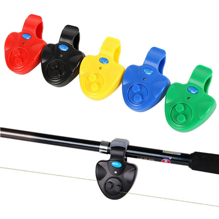 Autmor Electronic LED Light Fishing Bite Sound Alarm Alert Bell Clip On  Fishing Rod 