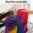 thumbnail image 5 of Colorful Rainbow Tie Dye Spiral Pattern Bathroom Rugs Mat,Non Slip Microfiber Bathroom Rug,Rubber Backing,Soft Bathroom Mats for Bathroom Floor,Tub and Shower,47x17in(120x43cm), 5 of 5
