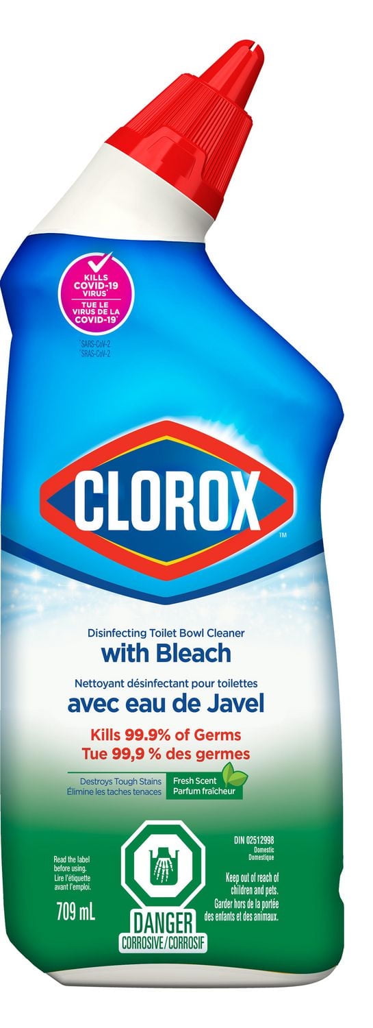 Clorox® Disinfecting Toilet Bowl Cleaner with Bleach, Fresh Scent, 709 mL