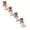 #1 Khaki*4, variant on Goodw7 Wobble Leg Wooden Doll, Square Head Funny Wood Statue, Shaking Feet Desk Ornament for Car Dashboard Home Office Shelf Display