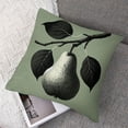 thumbnail image 7 of nygtbtfer Green Pear Pillow Cover, Soft Decorative Cushion Case Square Throw Pillow Cover for Sofa Living Room Couch,Multi-Size White, 7 of 7