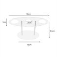 thumbnail image 3 of Soporte de acrílico para conos de helado, soporte para gofres y embutidos, 3 orificios, transparente, 3 of 4