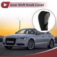 thumbnail image 2 of Cubierta de pomo de cambio de marcha Unique Bargains Universal para automóvil SUV camión RV Sujetadores de toque de presión lateral Protector de palanca de cambios PU poliéster gris, 2 of 7