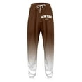 thumbnail image 4 of FASHOFT Mens Sweatuits New York Letter Print Gradient Casual Sweat Suit 2 Piece Outfits Set Activewear Hoodies Sweatpants Track Suits Coffee XL, 4 of 5