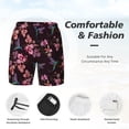 thumbnail image 3 of Balery Humming Bird And Tropical Mens Swim Trunks Swim Shorts for Men Quick Dry Inseam Beach Shorts with Compression Liner Pocket-XX-Large, 3 of 9