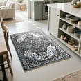 thumbnail image 2 of Homore Traditional Pattern Mystic Medallion Area Rug, 2' x 3', Black, 2 of 8