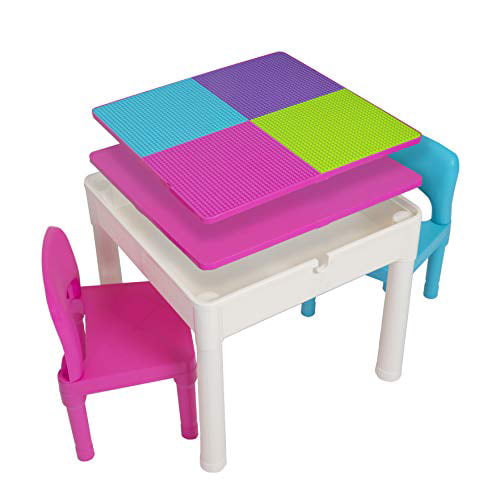 Play Platoon Kids Activity Table Set 5 in 1 table with storage 
