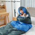 thumbnail image 3 of LJNYFDC Machine Washable Sleeping Bag Rectangular Adult Sleeping Bag with Zipper Soft Lining Adjustable Design Machine Washable Outdoor Hiking Sleeping Bag, 3 of 7