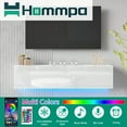 thumbnail image 2 of Hommpa Floating TV Stand for TVs up to 63" Wall Mounted Modern Storage Cabinet Entertainment Center Media Console for Living Room, 2 of 10