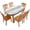 Coastal, variant on Rustic Board Oval Fitted Tablecloth, Farmhouse Wood Texture Elastic Edge Fitted Reusable Oblong Table Cover for Indoor Dining Table Decoration, 48" x 68" (Oval)