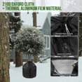 thumbnail image 5 of Kraoden 20x18 Inch Huge Plant Covers Freeze Protection Frost Cloth for Outdoor Plants, Thickened Winter Tree Covers with Zipper Drawstring, Frost Blanket from Wind, Pest and Animal, 5 of 9