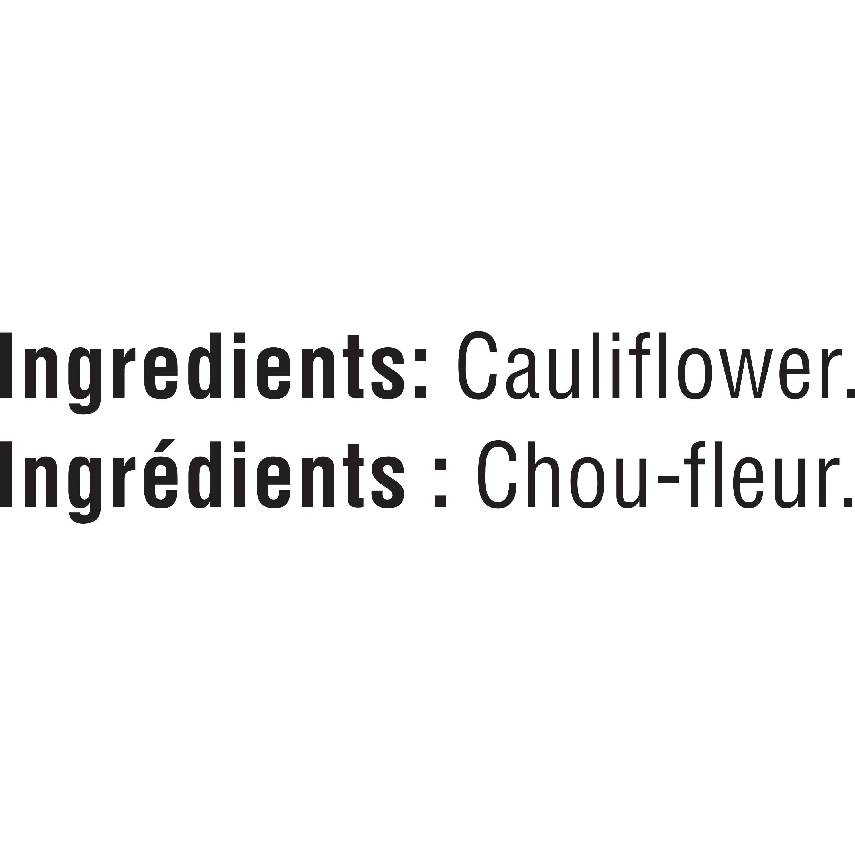 Légumes en riz Géant Vert – Chou-fleur 340 g