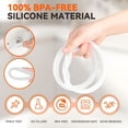 thumbnail image 3 of HIBIBUD 3 Pack Silicone Sealing Rings for 3 Qt Pressure Cookers,Replacement Seal Gasket for 3 Qt,Food-Grade Silicone Sealing Rings, 3 of 4