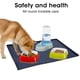 thumbnail image 4 of Estera De Alimentación Para Perros, Silicona Impermeable, Fácil De Limpiar, Estera De Comida Para Mascotas Pequeña Con Bordes Deformados Para Pisos, 4 of 7
