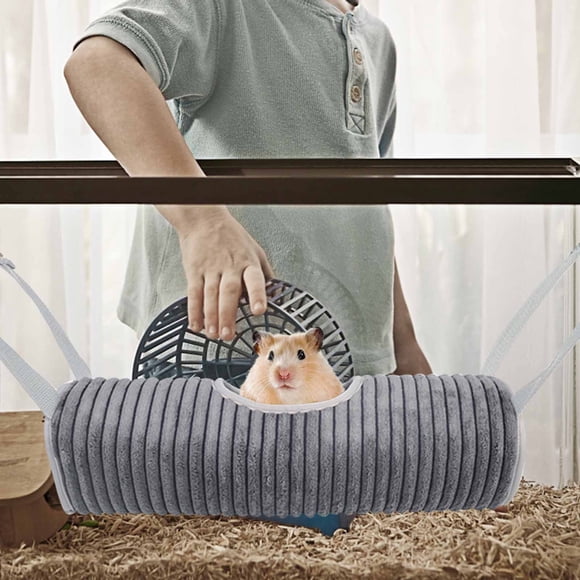 Fiudx Cama Colgante para Mascotas En Invierno, Diseño de Doble Capa de Aislamiento, Terciopelo Cómodo, Fácil de Limpiar, Cálida para Mascotas Pequeñas, Hámster, Hurón, Ardilla, Cómoda para Planeadore