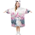 thumbnail image 5 of BZSMCE Wearable Blanket Hoodie Fashion Starry Constellation Dance Home Wear, 5 of 7