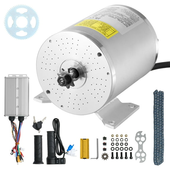KFFKFF 3000W Electric DC Brushless Motor Kit - 72V 4900rpm Motor with Enhanced Speed Regulator and Throttle Grip Set for Go Karts, E-Bike, Motorcycle, and Scooter DIY