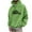 Green 15001, variant on OWMEOT Letter Hoodies for Men LOS ANGELES Printed Hooded Pullover Tops Fashion Fleece Sweatshirt with Pocket